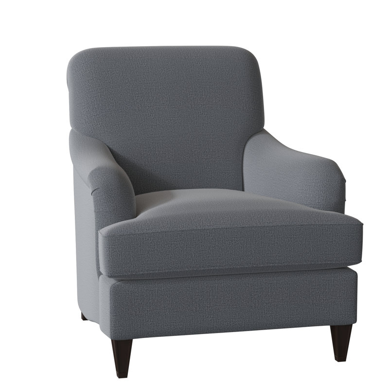 Bristol Upholstered Armchair, American Walnut, Elise Harbor