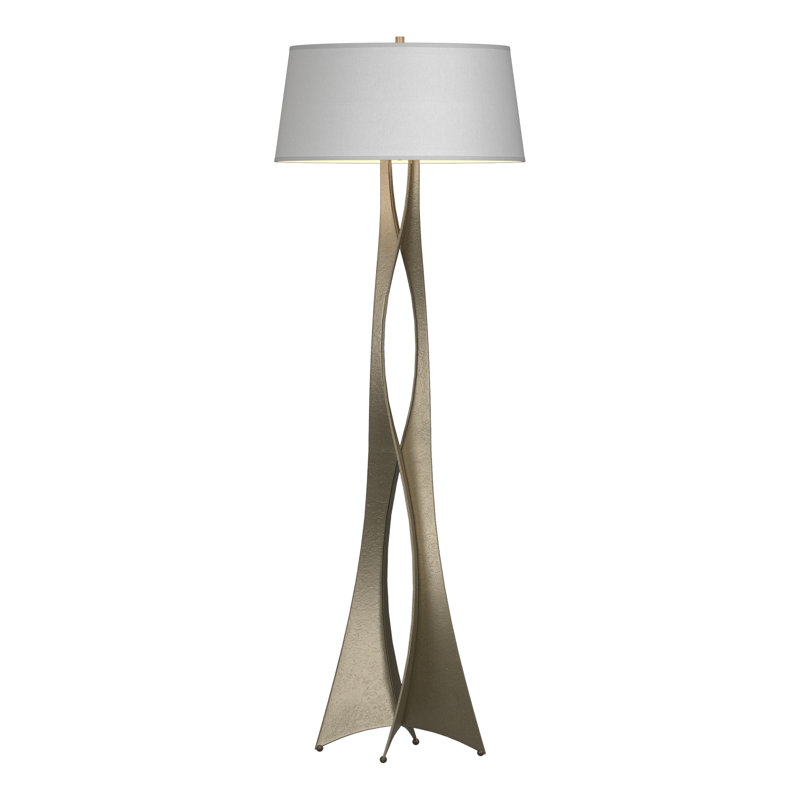 Moreau 62.6" Novelty Floor Lamp, Natural Anna, Soft Gold