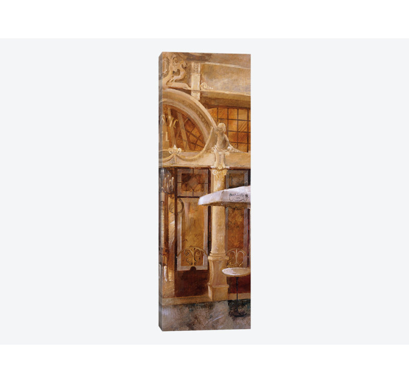«Café Majestic II», impression sur toile tendue, H 36 po x l 12 po x P 1,5 po, Toile tendue