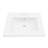 24"L x 20" W White Rectangular Single Vanity Top with Three Faucet Holes and Overflow(Top Only)-125359992