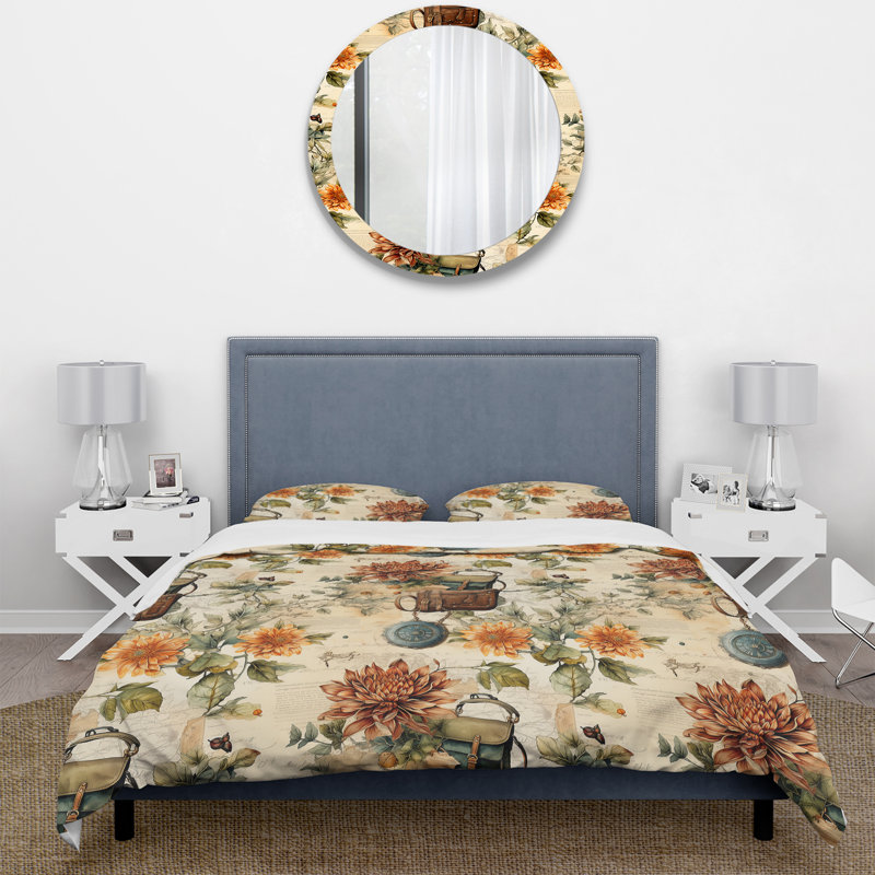 Motif bohème rétro - Ensemble de housse de couette Boho - Polyester microfibre