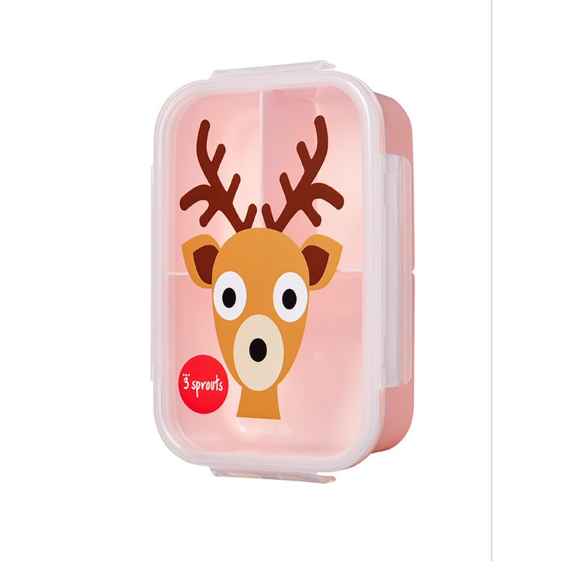 3 Sprouts - Boîte à bento pour enfants - 42 oz Contenant alimentaire - Cerf