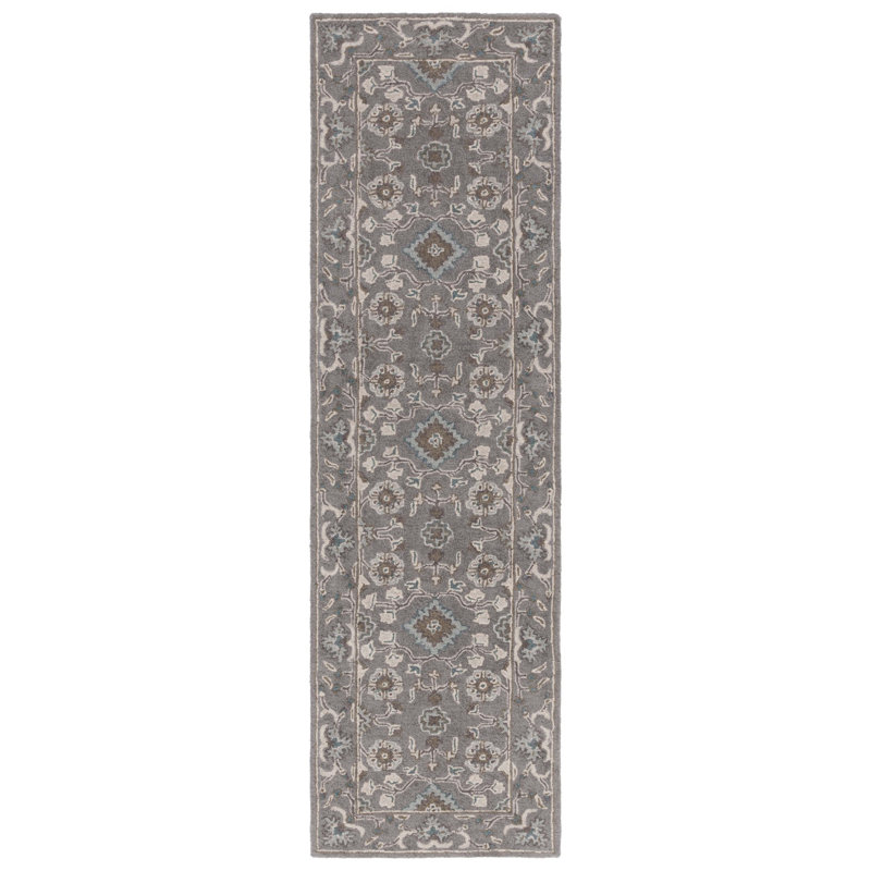 Tansy Wool Oriental Indoor Rug, Runner 2'3" x 12'
