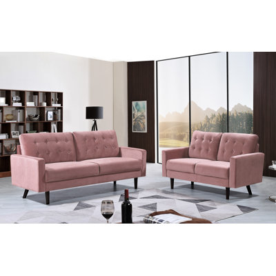 Erwica 2 - Piece Velvet Living Room Set