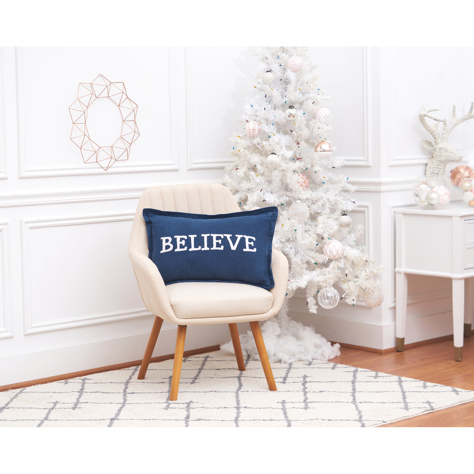 22" x 22" Pillow Cover & Insert, Believe