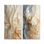 Blanc et or champagne Flow IV - ensemble de 2 décorations murales abstraites-485662405-485662406