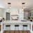 3 Light Hammered Glass Pendant Light Height Adjustable Hanging Light
