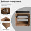 Meuble-lavabo simple avec plateau en résine Daive-2067742825