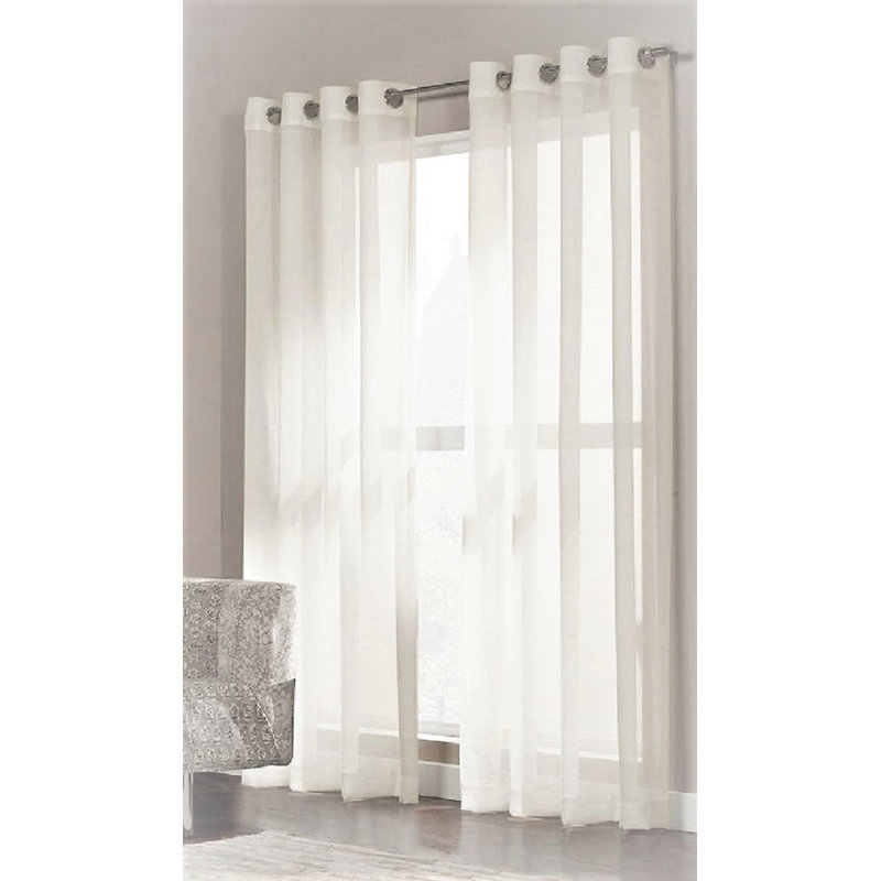 Sheer Curtain Pair, 54.00" W x 84.00" L