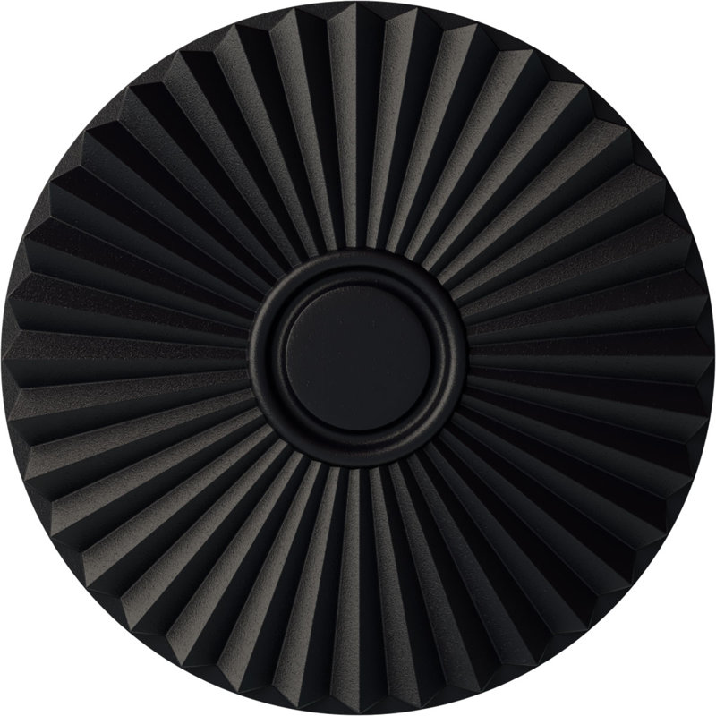 Endurathane Shakuras Ceiling Medallion, 19 3/4"OD x 1 3/8"P (For Canopies up to 5"), Hand-Painted Steel Gray Finish