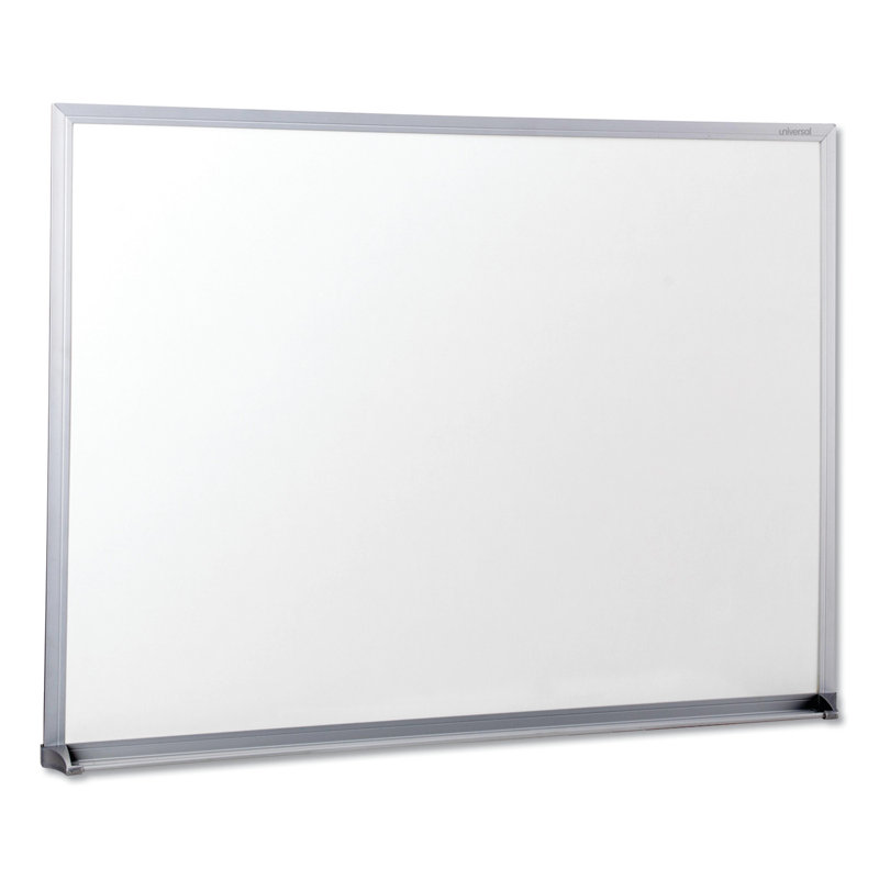 24" x 18" White Melamine Whiteboard with Silver Aluminum Frame