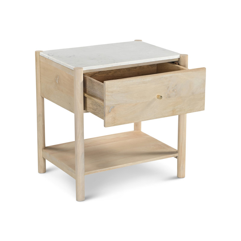 Table de chevet 23,5 po Amity Nellie, Naturel