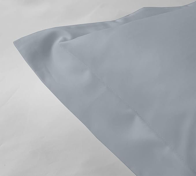 Organic Cotton Blend Standard Sham Set, Light Blue, King