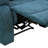 Light Blue Fluffy Fabric Manual Recling Chair-512393918