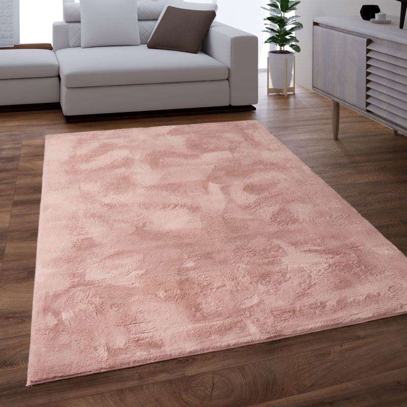 Ananth Solid Colour Shag Area Rug, Rectangle 120cm x 170cm