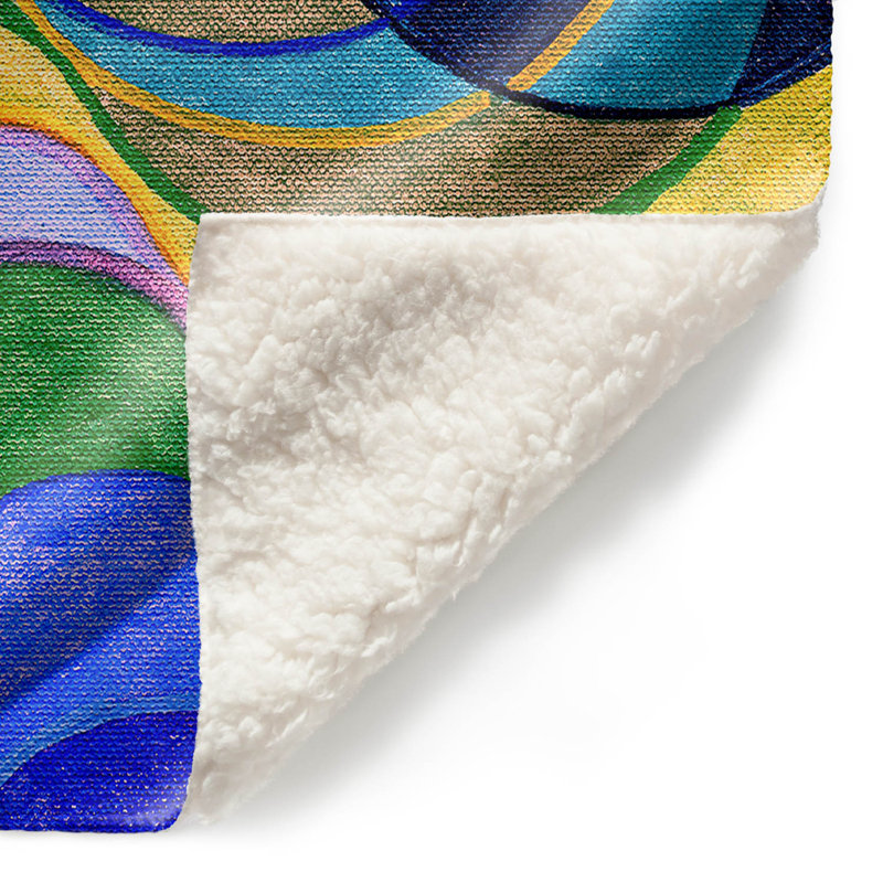 Couverture sherpa douce water series 7, l 51 po x L 60 po