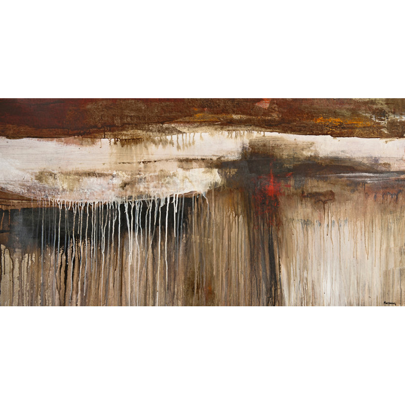 Harmonie rouge - peinture sur toile tendue