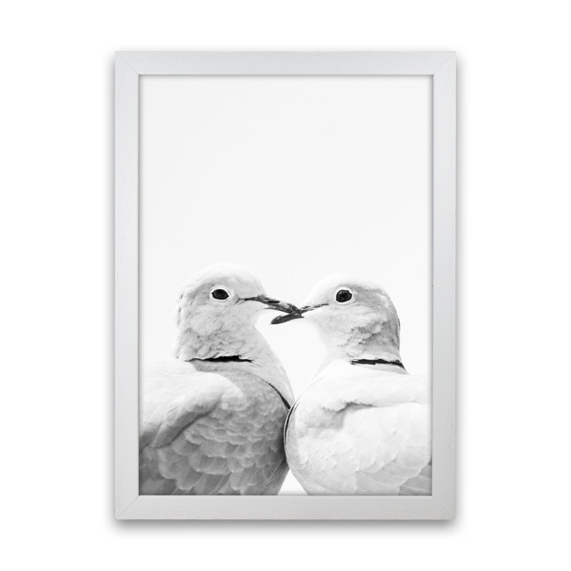 Lovers by Victoria Frost - Print, 34cm H x 25cm W x 3cm D, White Framed
