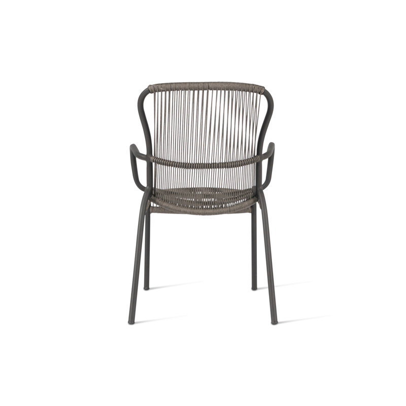 Loop Outdoor Dining Armchair, Gray