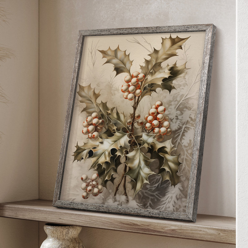 «Christmas Holiday Art DCCXI», reproduction d'art encadrée - bois massif, H 30 po x l 24 po