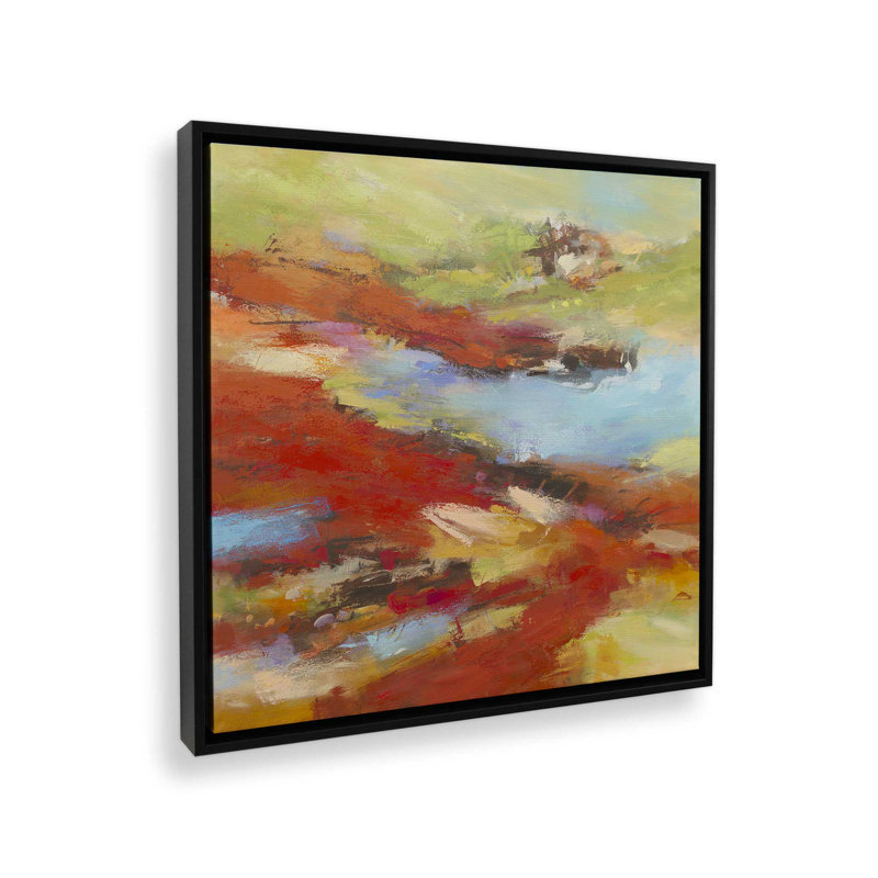 Reproduction d'art sur toile, «Floater», reproduction encadrée sans passe-par, Noir, H 12 po x l 12 po