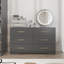 Grande commode 6 tiroirs avec poignée dorée-1013258788