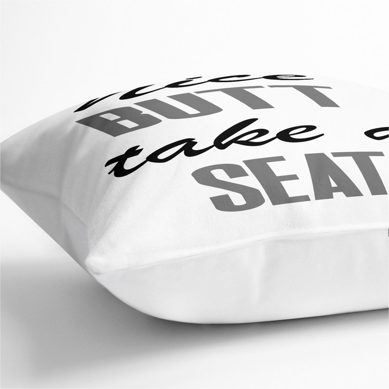 Square Cushion, White, 55cm H x 55cm W x 20cm D