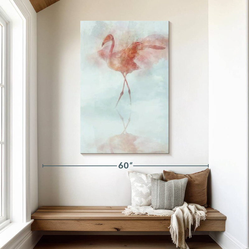 Flamant dansant II, H 48 po x l 32 po