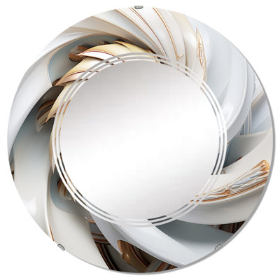 Round Wall Mirror, Modern Decorative Accent Mirror - Isi
