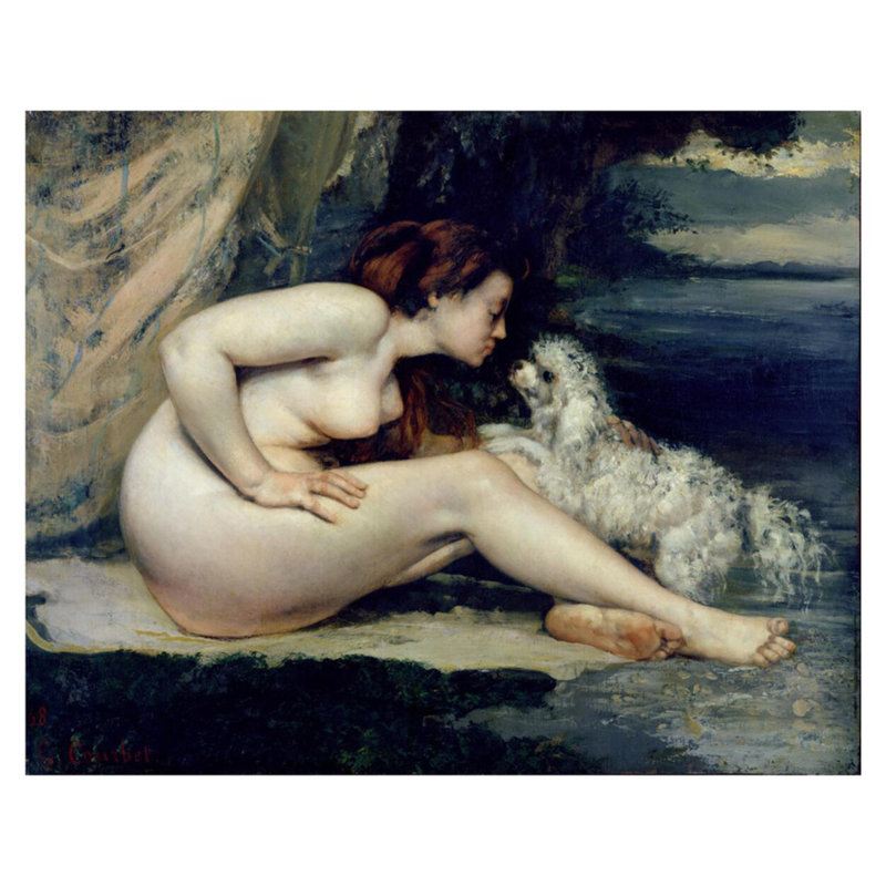 Reproduction giclée de Gustave Courbet, H 32 po x l 40 po
