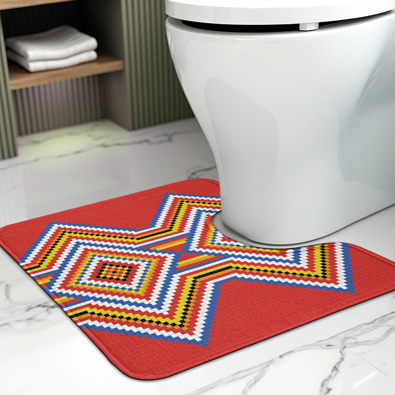 Tapis de salle de bain tribal en U 20 po Tribal