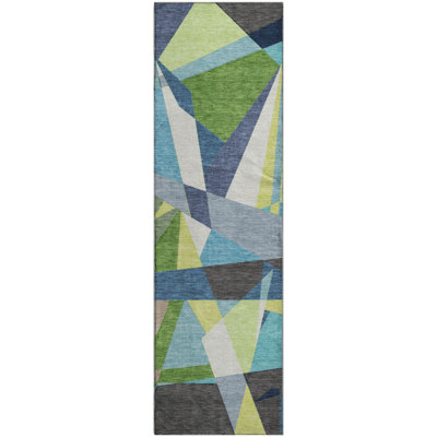 Premium Machine Washable Harjo AMF1609 Geometric Rug