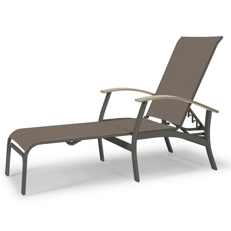 Askar Outdoor Rust-Resistant Metal Chaise Lounge