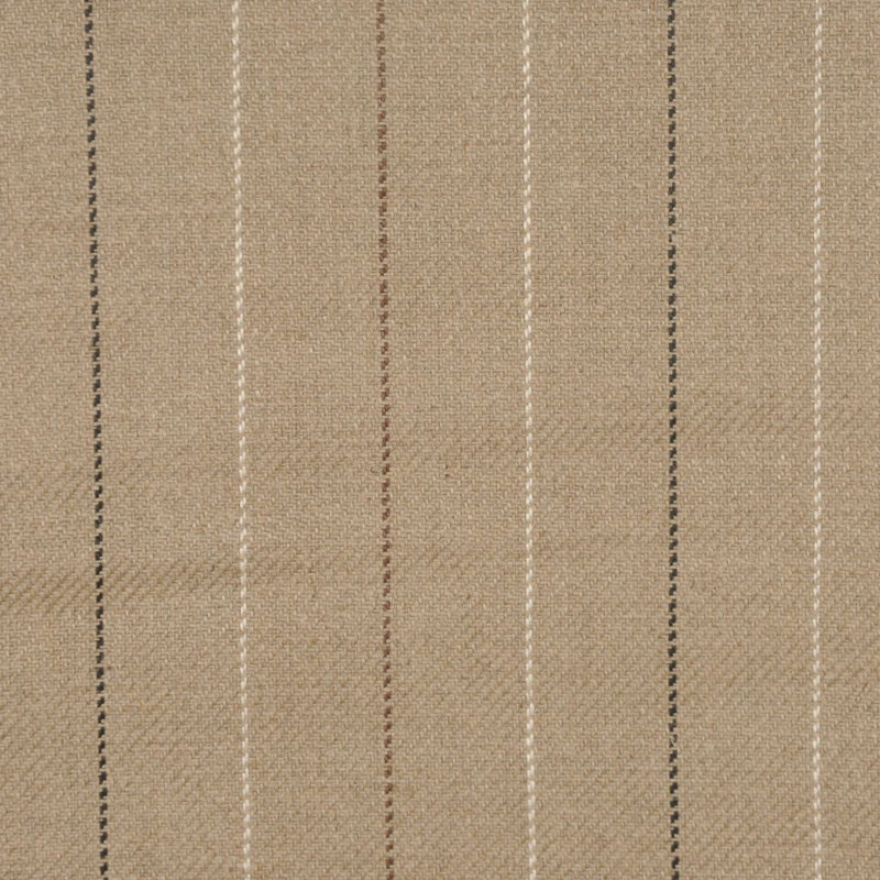 Hildegarde Linen Fabric, Flax/Black