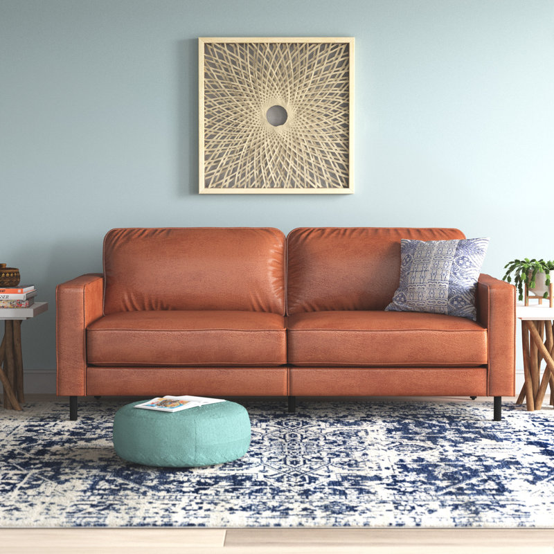 Kinard 3 Seater Faux Leather Sofa