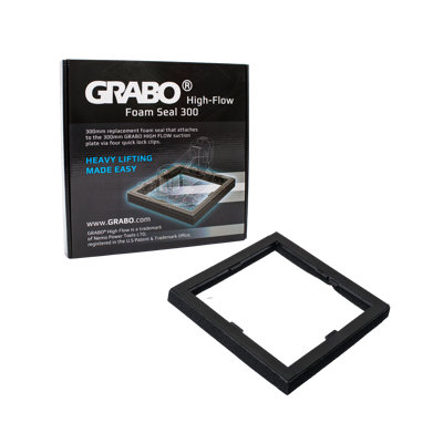 GRABO HighFlow Foam Seal 300 for Vacuum Lifter, 12 x 12 in Pad, 150 lb Capacity