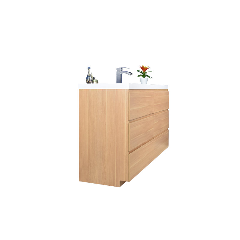 Hargrave 58.5 " Single Bathroom Vanity Base, Coburg Oak
