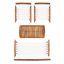Delosreyes Acacia 4 - Person Patio Conversation Set with Cushions-657707815