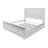 Ascan - Solid Wood Bed - King - Weathered White Finish-1689424902