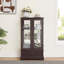 Vitrine lumineuse en verre avec tablettes réglables-122642800