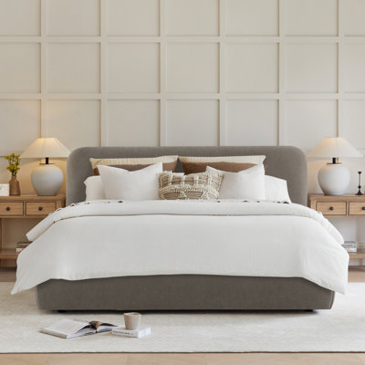 Lit plateforme tapissier Bella
