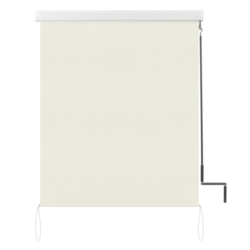Symple Stuff Fabric Cover Retractable Patio Awning, 7.7cm H x 100cm W x 240cm D, Beige