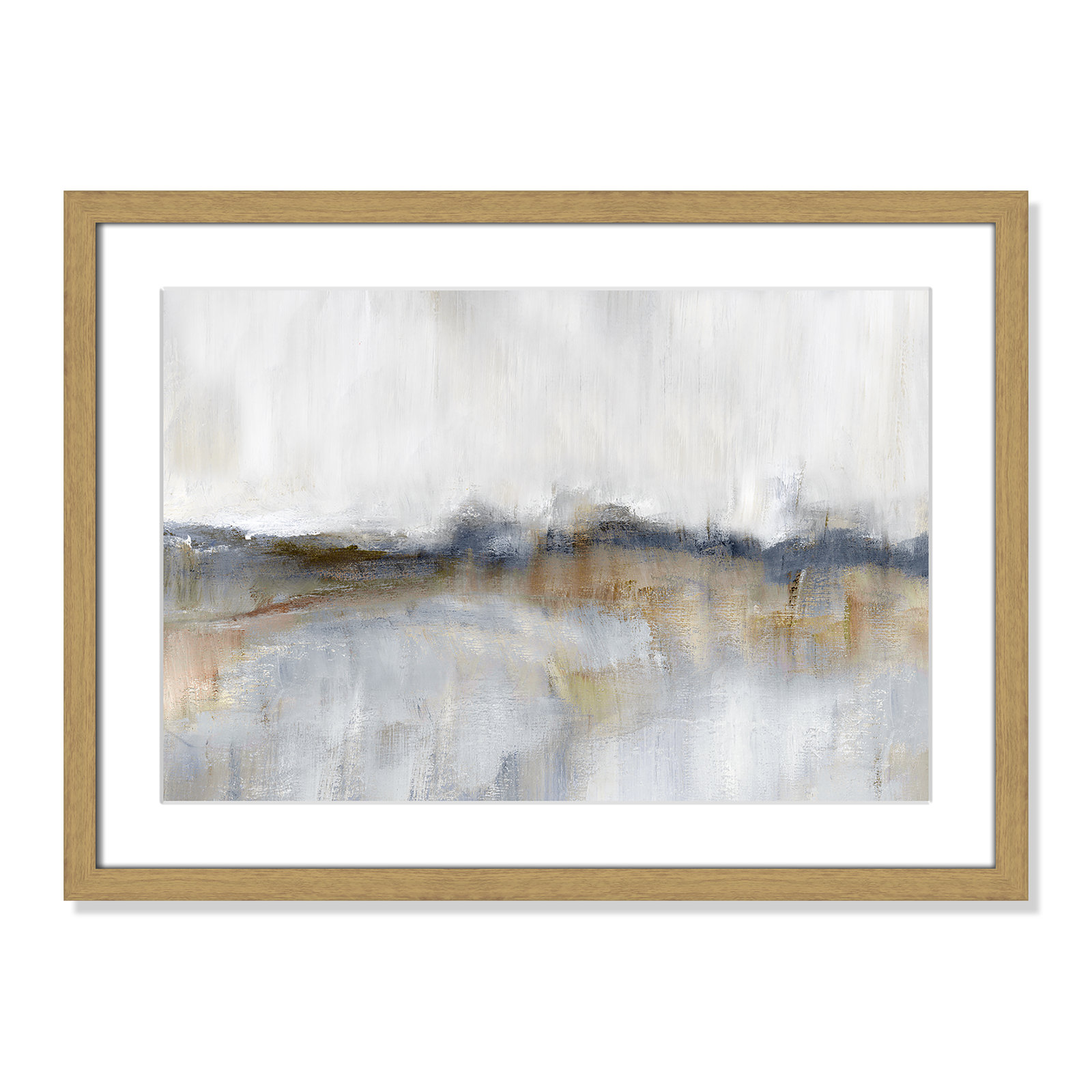 Casa Fine Arts Autumnal Tide Print, 17" H x 23" W x 0.75" D, Natural Framed