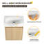 Meuble-lavabo flottant simple 16 po avec lavabo en céramique, meuble-lavabo mural 1 porte-387301592