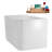 47" Streamline Soaking Freestanding Tub and Tray With Internal Drain-102279123