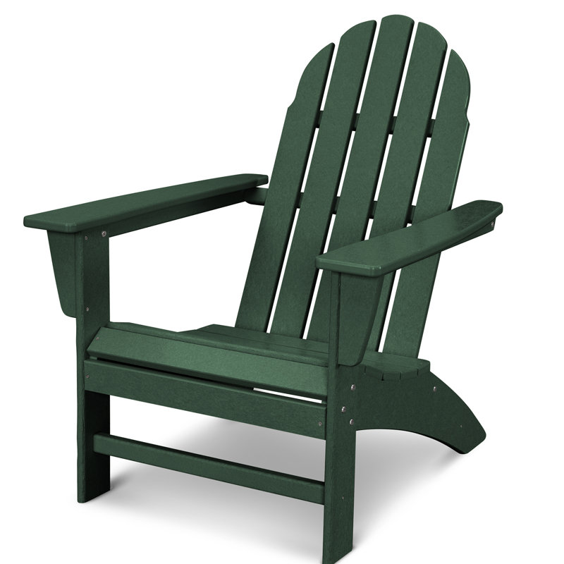 POLYWOOD Vineyard Adirondack Chair, Green