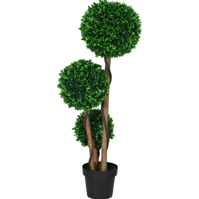 43,25 po 3 arbres artificiels avec pot - plante artificielle pour le salon, sans rupture de nuisance