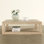 Peking Ming 50" L Square Coffee Table with Weathered Whitewash