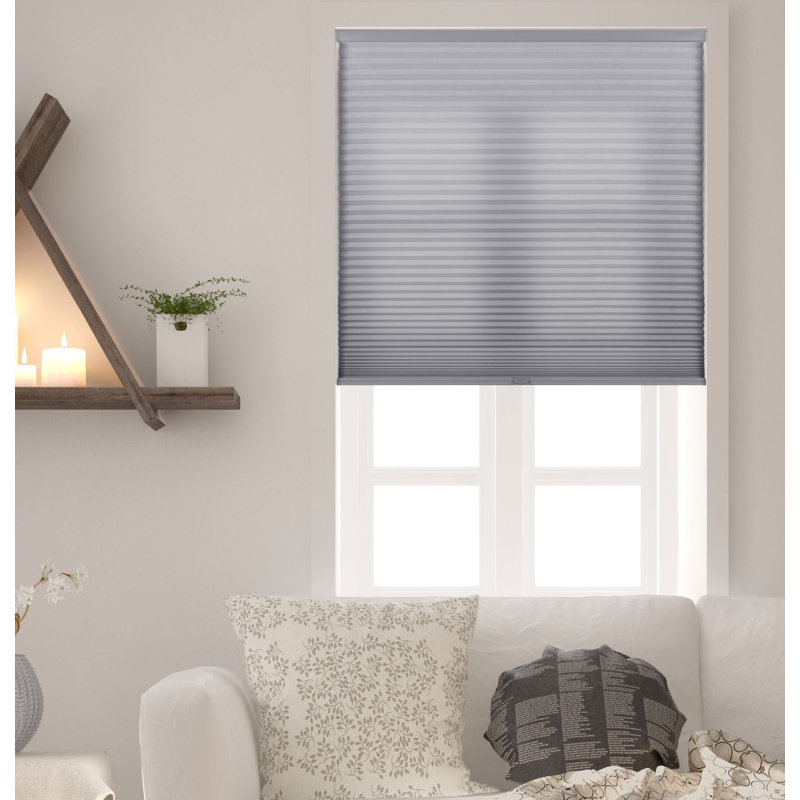 Grey Light Filtering Cordless Cellular Fabric Shade 58"x72"