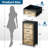 4 Drawer Dresser for Bedroom, Narrow Chest of Drawers, Wooden Top and Study Iron Frame 18"x37.5"-(WxH)